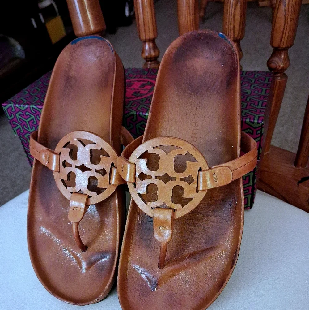 Tory Burch Miller Cloud Thong Sandals Size 8.5 - Picture 12 of 13